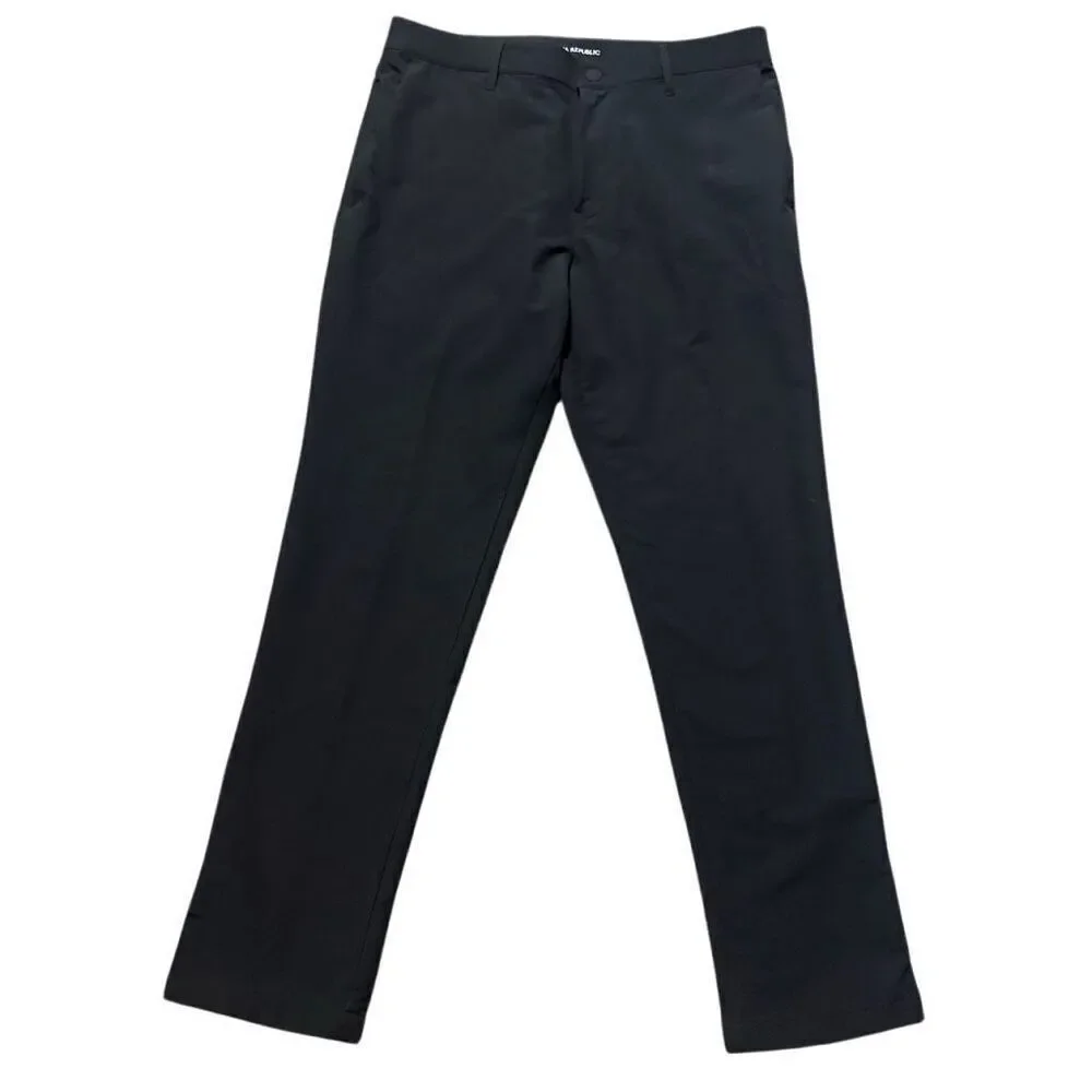 Banana Republic Black slim rapid movement chino pants size 34x32
